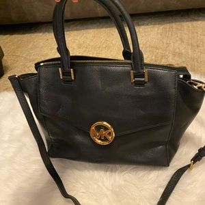 Black and Gold Michael Kors Bag